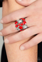 Load image into Gallery viewer, Multichromatic Meditation - Red Ring - Sabrina&#39;s Bling Collection