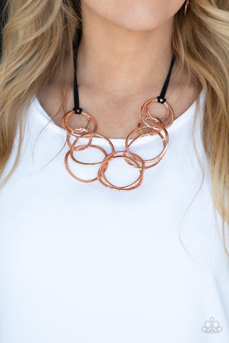 Spiraling Out of COUTURE - Copper Necklace - Sabrina's Bling Collection