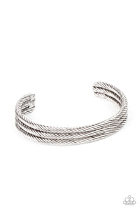 Armored Cable - Silver Bracelet - Sabrina's Bling Collection