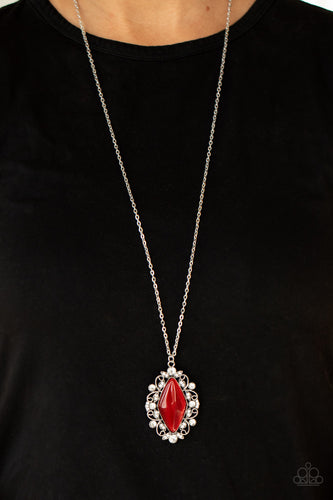 Exquisitely Enchanted - Red Necklace - Sabrina's Bling Collection