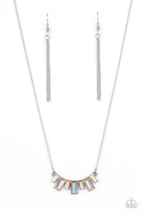 Hype Girl Glamour - Multi Iridescent Necklace - Sabrina's Bling Collection