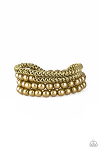 Industrial Incognito - Brass Bracelet Paparazzi Accessories - Sabrina's Bling Collection