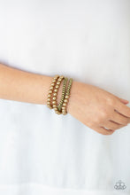 Load image into Gallery viewer, Industrial Incognito - Brass Bracelet Paparazzi Accessories - Sabrina&#39;s Bling Collection