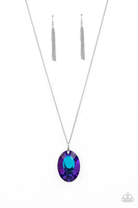 Celestial Essence - Blue Iridescent Necklace - Sabrinas Bling Collection