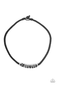 Primitive Prize - Black Braid Cord Necklace - Sabrina's Bling Collection