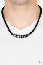 Load image into Gallery viewer, Primitive Prize - Black Braid Cord Necklace - Sabrina&#39;s Bling Collection