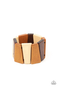 Barbados Backdrop - Multi Wood Bracelet - Sabrina's Bling Collection