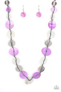 Seashore Spa - Purple Necklace - Sabrina's Bling Collection