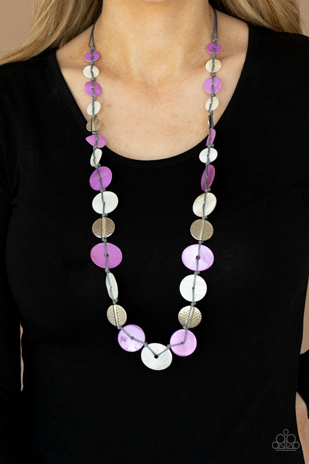 Seashore Spa - Purple Necklace - Sabrina's Bling Collection