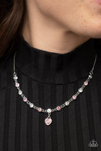 Load image into Gallery viewer, True Love Trinket - Pink Rhinestone Heart Necklace - Sabrina&#39;s Bling Collection