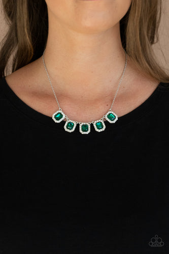 Next Level Luster - Green Necklace - Sabrina's Bling Collection