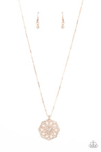 Load image into Gallery viewer, Botanical Bling - Rose Gold &amp; Rhinestone Necklace - Sabrina&#39;s Bling Collection