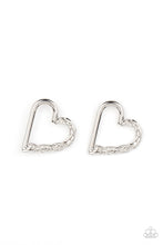 Load image into Gallery viewer, Copy of Cupid, Who? - Silver Heart Earrings - Sabrina&#39;s Bling Collection