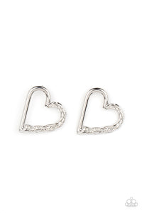 Copy of Cupid, Who? - Silver Heart Earrings - Sabrina's Bling Collection