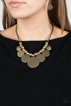 Load image into Gallery viewer, Indigenously Urban - Brass Disc Necklace - Sabrina&#39;s Bling Collection