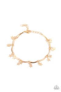 Party in the USA - Gold Star Bracelet - Sabrina's Bling Collection