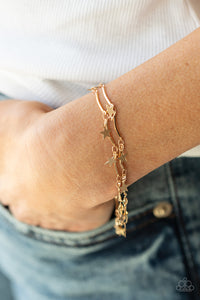 Party in the USA - Gold Star Bracelet - Sabrina's Bling Collection