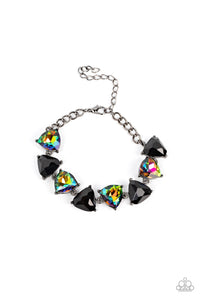 Pumped up Prisms - Multi oil Spill Bracelet - Sabrina's Bling Collection