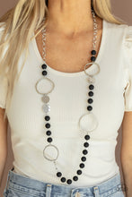 Load image into Gallery viewer, Sea Glass Wanderer - Black Necklace - Sabrina&#39;s Bling Collection