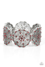 Load image into Gallery viewer, All in the Details - Red Rhinestone Bracelet - Sabrinas Bling Collection