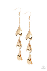 Arrival CHIME - Gold Teardrop Earrings - Sabrina's Bling Collection