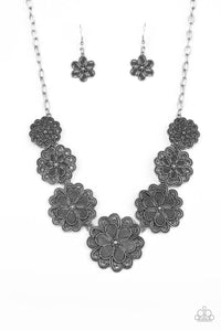 Basketful of Blossoms - Silver Filigree Flower Necklace - Sabrina's Bling Collection