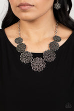 Load image into Gallery viewer, Basketful of Blossoms - Silver Filigree Flower Necklace - Sabrina&#39;s Bling Collection