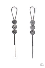 Load image into Gallery viewer, Bolo Beam - Black Gunmetal Earrings - Sabrina&#39;s Bling Collection