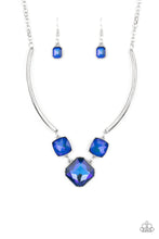 Load image into Gallery viewer, Divine IRIDESCENCE - Blue Necklace - October 2021 Life Of The Party - Sabrina&#39;s Bling Collection