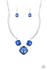 Divine IRIDESCENCE - Blue Necklace - October 2021 Life Of The Party - Sabrina's Bling Collection