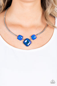 Divine IRIDESCENCE - Blue Necklace - October 2021 Life Of The Party - Sabrina's Bling Collection