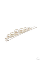 Load image into Gallery viewer, Elegantly Efficient - White Hair Pin - Sabrina&#39;s Bling Collection