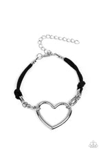 Load image into Gallery viewer, Flirty Flavour - Black &amp; Silver Heart Bracelet - Sabrina&#39;s Bling Collection