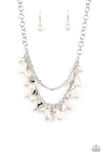 Load image into Gallery viewer, Interstellar Serenity - White Iridescent Finish Necklace - Sabrina&#39;s Bling Collection