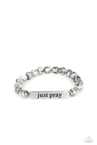 Just Pray - Silver Spiritual Bracelet - Sabrinas Bling Collection