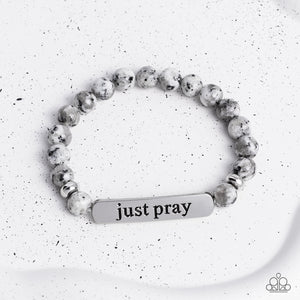 Just Pray - Silver Spiritual Bracelet - Sabrinas Bling Collection