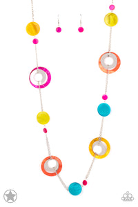 Kaleidoscopically Captivating - Multi Blockbuster Necklace - Sabrina's Bling Collection