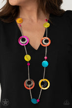 Load image into Gallery viewer, Kaleidoscopically Captivating - Multi Blockbuster Necklace - Sabrina&#39;s Bling Collection