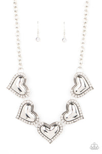 Kindred Hearts - White Heart Necklace - Sabrinas Bling Collection