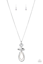 Load image into Gallery viewer, Modern Day Demure - Silver Iridescent Pearl Necklace - Sabrina&#39;s Bling Collection