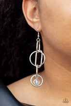 Load image into Gallery viewer, Park Avenue Princess - White Earrings - Sabrina&#39;s Bling Collection