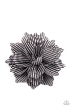 Load image into Gallery viewer, Plaid Prairies - Black &amp; White Hair Bow - Sabrina&#39;s Bling Collection