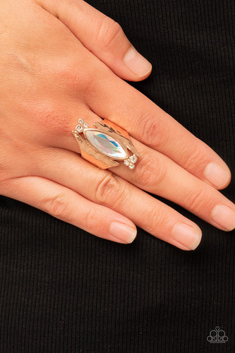 Planetary Paradise - Rose Gold Iridescent Ring - Sabrina's Bling Collection