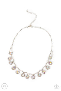 Princess Prominence - Multi Iridescent Oil Spill Necklace - Sabrina's Bling Collection