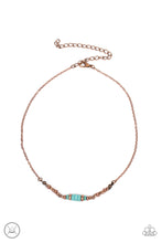 Load image into Gallery viewer, Retro Rejuvenation - Copper &amp; Turquoise Choker Necklace - Sabrina&#39;s Bling Collection