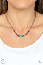 Load image into Gallery viewer, Retro Rejuvenation - Copper &amp; Turquoise Choker Necklace - Sabrina&#39;s Bling Collection