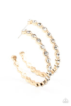 Load image into Gallery viewer, Royal Reveler - Gold Hoop Earrings - Sabrina&#39;s Bling Collection