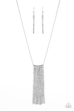 Load image into Gallery viewer, Stellar Crescendo - White Rhinestone Necklace - Sabrina&#39;s Bling Collection