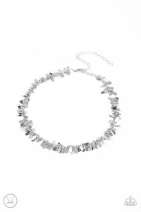 Surreal Shimmer - Silver Choker Necklace - Sabrina's Bling Collection