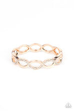 Load image into Gallery viewer, Tailored Twinkle - Rose Gold &amp; Rhinestone Bracelet - Sabrina&#39;s Bling Collection